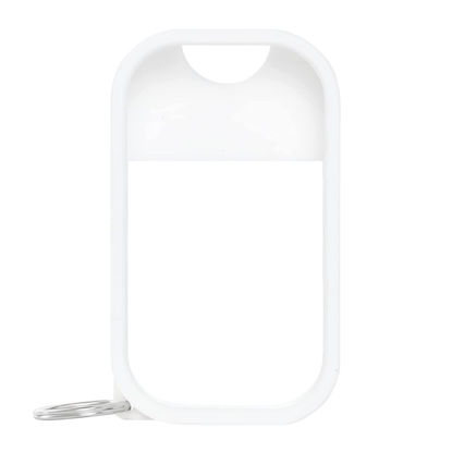 Picture of Touchland Mist Case for Power Mist and Glow Mist (1FL OZ), Protective and Stylish Sanitizer Accessory, Silicone Case with Keyring, White