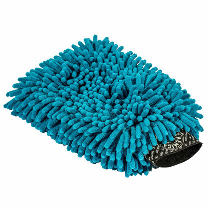 Picture of Chemical Guys Chenille Premium Scratch-Free Microfiber Wash Mitt, Blue, Model Number: MIC811