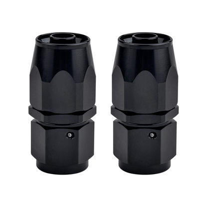 Picture of EVIL ENERGY 10AN Hose End Fitting Straight Swivel Aluminum Black 2PCS