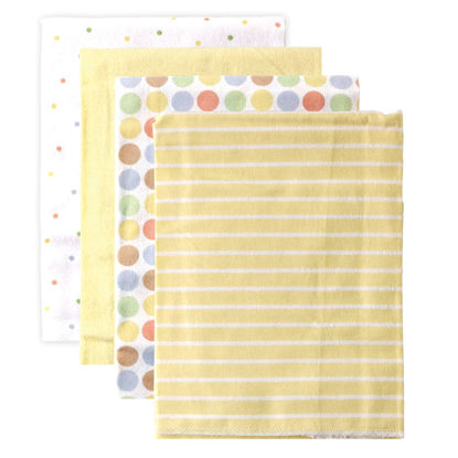 Picture of Luvable Friends Unisex Baby Cotton Flannel Receiving Blankets, Yellow, One Size