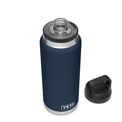 Picture of YETI Rambler 36 oz Bottle, Vacuum Insulated, Stainless Steel with Chug Cap, Navy