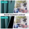 Picture of NICETOWN 100% Blackout Curtains with Black Liners, Thermal Insulated 2-Layer Lined Drapes, Room Warming Window Draperies for Dining Room (Sea Teal, 2 Panels, 52 inches W by 54 inches L per Panel)