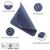 Picture of MicoYang Silicone Dish Drying Mat for Multiple Usage,Easy clean,Eco-friendly,Heat-resistant Silicone Mat for Kitchen Counter or Sink,Refrigerator or Drawer liner Navy Blue M 12 inches x 12 inches
