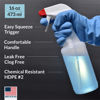 Picture of Pinnacle Mercantile Plastic Spray Bottles USA Made 4 Pack 16 Oz Heavy Duty No Leak Empty Refillable Spray Bottle Mist Stream for Cleaning Solutions, Plant, Hair, Bleach, Vinegar, Alcohol Safe