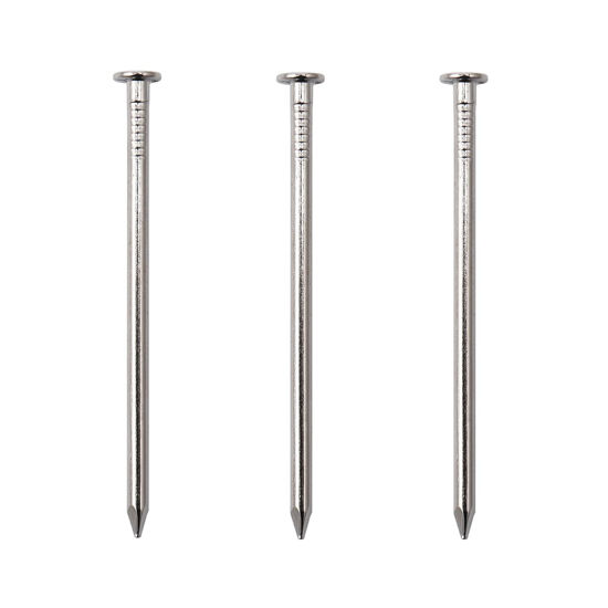 70pcs Hardware Nails 2 1 2 Inches Nickel Plated Hanging Nails Wall Nails for Hanging Wood Nails Roofing Nails Long Nails 2 1 2 In