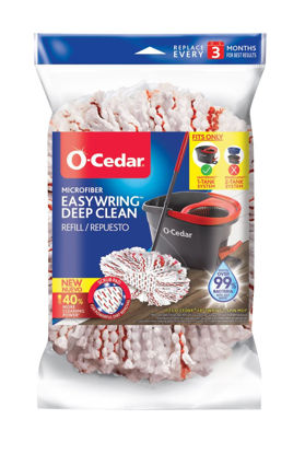 Picture of O-Cedar EasyWring Deep Clean Refill (1-Pack) | 40% More Cleaning Power | Microfiber Mop Refill Compatible with O-Cedar EasyWring Spin Mop & Bucket System