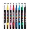 Picture of 8 Posca Paint Markers, 3M Fine Posca Markers with Reversible Tips, Posca Marker Set of Acrylic Paint Pens | Posca Pens for Art Supplies, Fabric Paint, Fabric Markers, Paint Pen, Art Markers