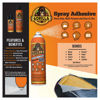 Picture of Gorilla Heavy Duty Spray Adhesive, Multipurpose and Repositionable, 14 Ounce, Clear, (Pack of 4)