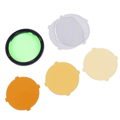 Picture of Godox AK-R16 Color Filter Plate Set, Compatible with Godox V1 Flash Series, V1-S, V1-C, V-1N, use with Godox H200R Round Flash Head, AD200 Pro, AD200