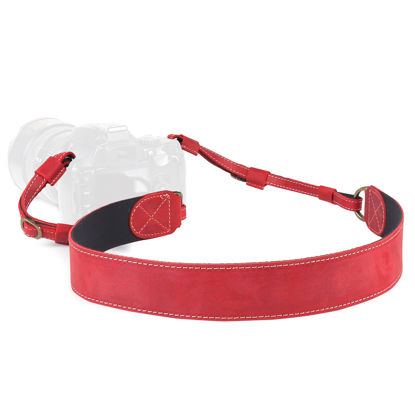Picture of MegaGear SLR, DSLR Sierra Series Genuine Leather Camera Shoulder or Neck Strap