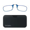 Picture of ThinOptics unisex-adult Reading Glasses + Black Universal Pod Case | Blue Frames, 2.00 Strength Readers Blue Frames / Black Case, 44 mm