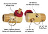 Picture of Performance Tool W10056 Air Tank Manifold With Fill Port , Ball Valve, & Relief Bypass , Gold