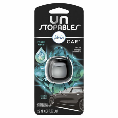 Picture of Febreze Unstopables Car Odor-Eliminating Car Freshener Vent Clip Fresh.07 fl oz. Car Vent Clip