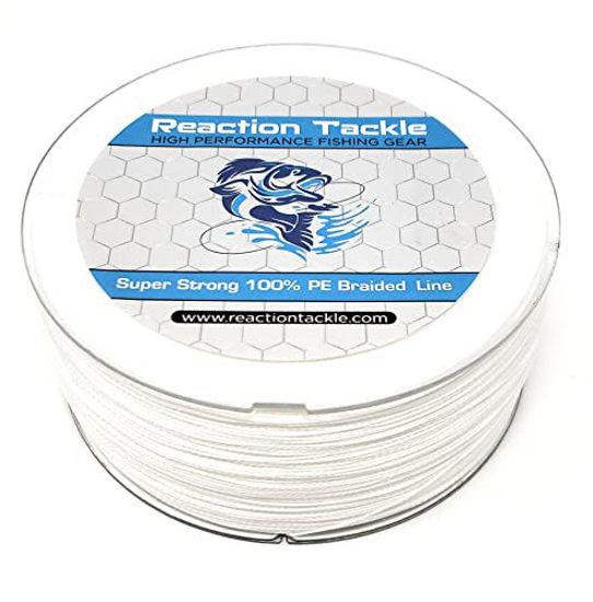 GetUSCart- Reaction Tackle Braided Fishing Line White 15LB 150yd