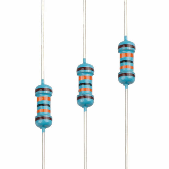 Picture of EDGELEC 100pcs 130K ohm Resistor 1/4w (0.25 Watt) ±1% Tolerance Metal Film Fixed Resistor, Multiple Values of Resistance Optional