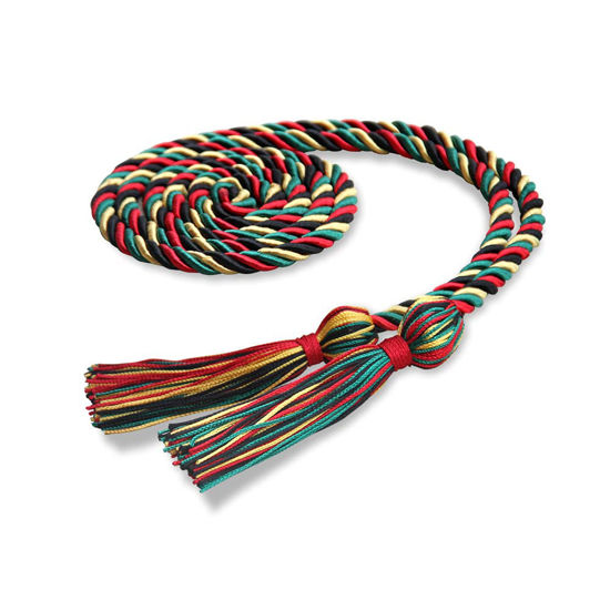 Picture of Endea Graduation Single Honor Cord Two-Color (Kente)