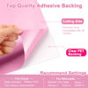 Picture of Pink Permanent Vinyl - 12" x11FT Pink Adhesive Vinyl Roll for All Cutting Machine, Permanent Outdoor Vinyl for Decor Sticker, Car Decal, Scrapbooking, Signs, Glossy & Waterproof