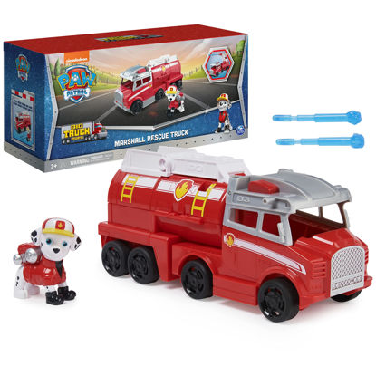 Picture of Paw Patrol, Big Truck Pup’s Marshall Transforming Toy Trucks with Collectible Action Figure, Kids Toys for Ages 3 and up