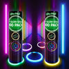 Picture of 200 Ultra Bright Glow Sticks Bulk - Glow in The Dark Party Supplies Pack - 8" Glowsticks Party Favors with Bracelets and Necklaces