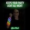 Picture of 200 Ultra Bright Glow Sticks Bulk - Glow in The Dark Party Supplies Pack - 8" Glowsticks Party Favors with Bracelets and Necklaces
