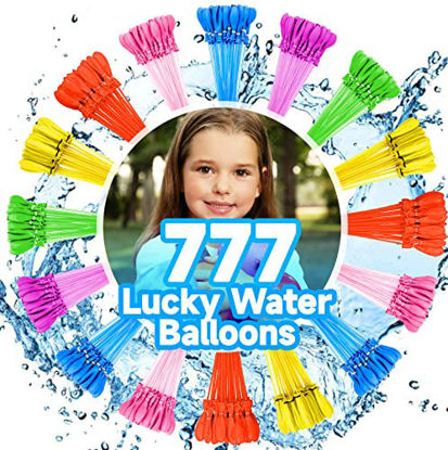 Picture of Water Balloons Instant Balloons Easy Quick Fill Balloons Splash Fun for Kids Girls Boys Balloons Set Party Games Quick Fill 777 Balloons for Outdoor Summer Funs BPP0G