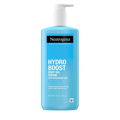 Picture of Neutrogena Hydro Boost Body Moisturizing Gel Cream with Hyaluronic Acid, Non-Greasy & Fast Absorbing, Lightweight Hydrating Body Lotion for Normal to Dry Skin, Paraben- & Dye-Free, 16 oz