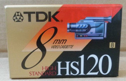 Picture of TDK HS120 8mm High Standard Video Cassette Tape