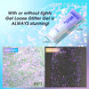 Picture of DAGEDA Body Glitter Gel, Holographic Face Glitters Body Gel Shimmer Liquid Eyeshadow, Color Changing Glitter for Face Hair Nails, Glitter Under Light Festival Glitter Makeup 1.7oz (Sparkling Pink)