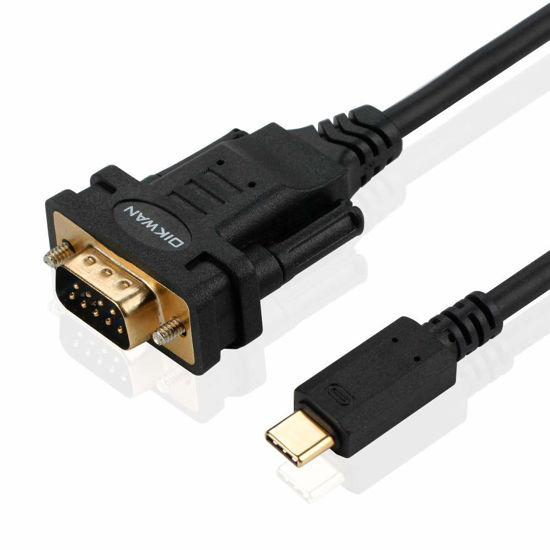 GetUSCart OIKWAN USB C to RS232 DB9 Serial Port Adapter Cable(USBC to