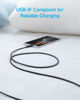 Picture of Anker USB C Charger Cable [2 Pack, 6ft], 310 USB A to Type C Charger Cable Fast Charge, Nylon USB A to USB C Cable Fast Charging for Samsung Galaxy Note 10 Note 9/S10+ S10, LG V30 (USB 2.0, Black)