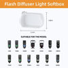 Picture of Camera Flash Bounce Diffuser Light Softbox for speedlight, Compatible with Canon 560 565EX 580EX Godox V850 V860 TT600 TT685