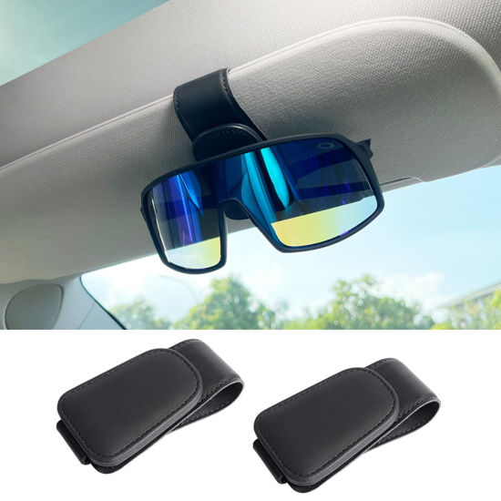Glasses Holder For Car Sun Visor, Auto Eyeglasses Storage Box Car Sun Visor  Holder Sunglasses Clip Holder Decoration, Interior Car Accessories Apply T