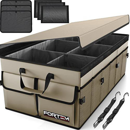 Trunk Organizer for Groceries | Large Collapsible Box | meori