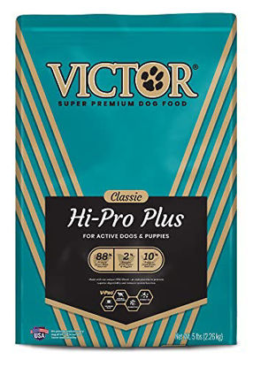 Picture of VICTOR Super Premium Dog Food - Hi-Pro Plus Dry Dog Food - 30% Protein, Gluten Free - for High Energy and Active Dogs & Puppies, 5lbs