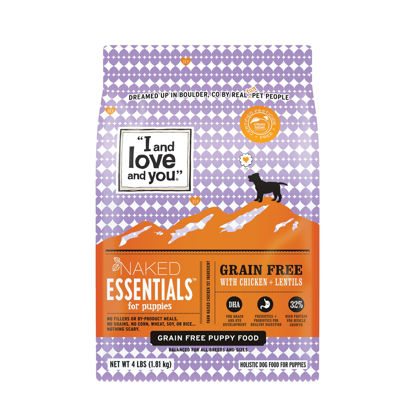 Picture of "I & Love & You" Naked Essentials Chicken & Lentils Grain-Free Puppy Food, 4 lb