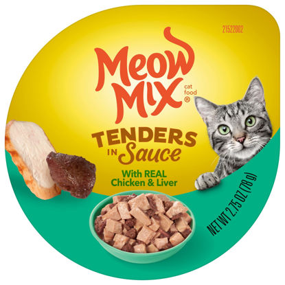 Picture of Meow Mix Tender Favorites Wet Cat Food, Chicken & Liver, 2.75 Ounce Cup (Pack of 12) (Packaging May Vary)