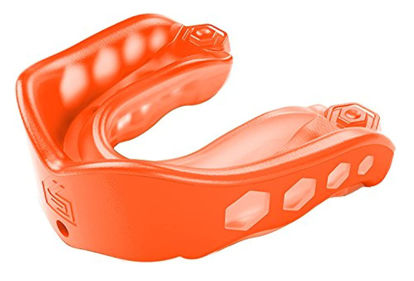 Picture of Shock Doctor Gel Max Mouth Guard, Heavy Duty Protection & Custom Fit, Youth, Orange