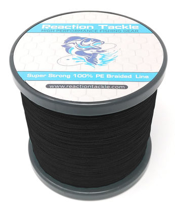 Picture of Reaction Tackle Braided Fishing Line NO Fade Black 40LB 1000yd
