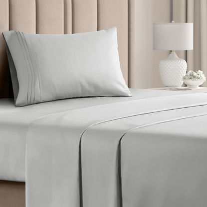 Picture of Twin XL Sheet Set - Breathable & Cooling - College Dorm Room Bed Sheets - Hotel Luxury Bed Sheets - Extra Soft Sheets - Deep Pockets - Easy Fit - 3 Piece Set - Bed Sheets - Twin - Twin XL Bed Sheet