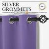 Picture of NICETOWN Lilac Purple Blackout Curtains for Bedroom (1 Pair, 42 x 63 inches), Farmhouse Thermal Insulated Room Darkening Drapes for Windows