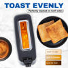 Picture of Elite Gourmet ECT118B Cool Touch Single Slice Toaster, 6 Toasting Levels & Wide Slot for Bagels, Waffles, Specialty Breads, Pastry, Snacks, Black
