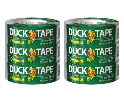 Picture of Duck Brand 242817 All-Purpose Duct Tape, Silver, 1.88 in. x 60 yd., 6 Rolls