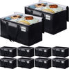 Picture of BlissTotes Moving Bags, Heavy Duty Moving Boxes with Zippers Top and Sturdy Handles, Storage Bags for Space Saving and Packing, Collapsible Moving Supplies, Storage Totes (93L, 10-Pack, Black)
