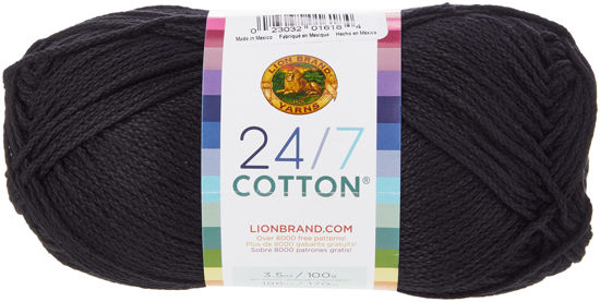 Picture of (1 Skein) 24/7 Cotton® Yarn, Black