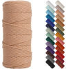Picture of NOANTA Brick Red Macrame Cord 3mm x 109yards, Colored Macrame Rope, Cotton Rope Macrame Yarn, Colorful Cotton Craft Cord for Wall Hanging, Plant Hangers, Crafts, Knitting