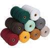 Picture of NOANTA Black Macrame Cord 4mm x 109yards, Colored Macrame Rope, Cotton Rope Macrame Yarn, Colorful Cotton Craft Cord for Wall Hanging, Plant Hangers, Crafts, Knitting