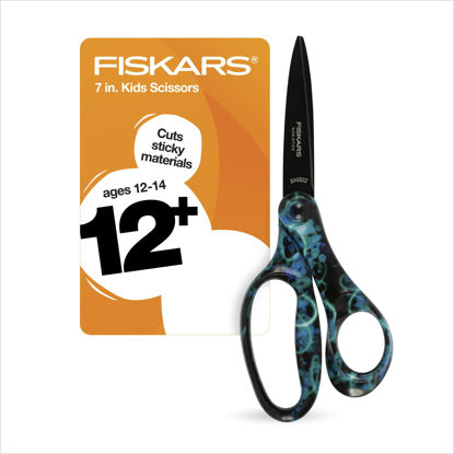 Picture of Fiskars® Student Designer Non-stick Scissors, Neon Swirls (7 in.) - 2023