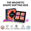 Picture of SHASHIBO Shape Shifting Box - Award-Winning, Patented Fidget Cube w/ 36 Rare Earth Magnets - Transforms Into Over 70 Shapes, Gift Box, Download Fun in Motion Toys Mobile App (Confetti, 4 Pack)