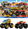 Picture of Hot Wheels Monster Trucks Demolition Doubles, Set of 2 Toy Monster Trucks in 1:64 Scale (Styles May Vary)
