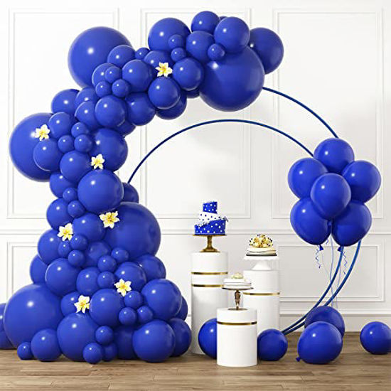 GetUSCart- RUBFAC Royal Blue Balloons Different Sizes 105pcs 5/10/12/18  Inch for Garland Arch, Premium Party Latex Balloons for Birthday Graduation  Baby Shower Gender Reveal Baseball Nautical Party Decoration